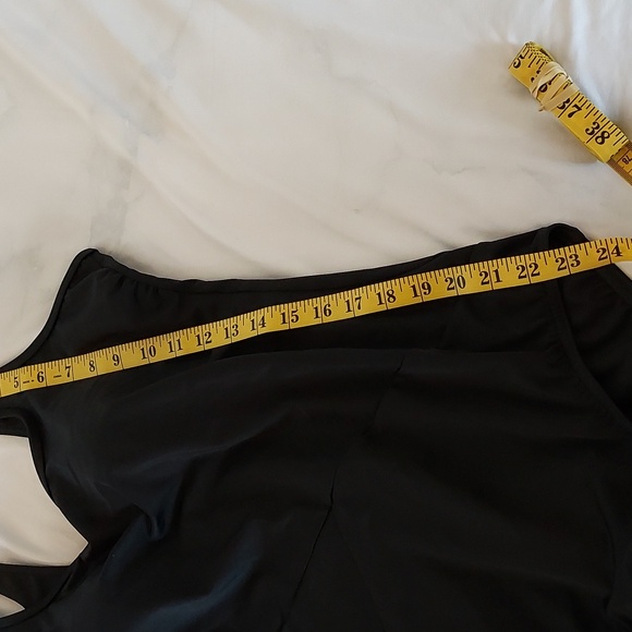 Land's End Women's One Piece Swimsuit Tugless Tank Soft Cup Black Size L… - Picture 9 of 13